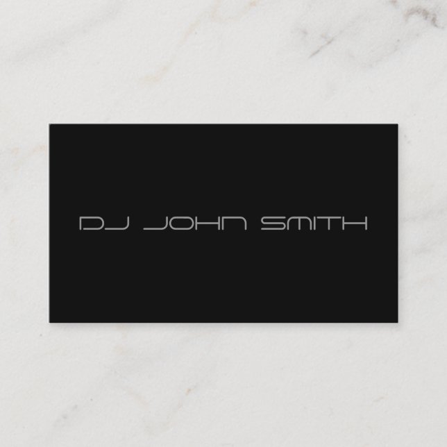 DJ Business card template (Front)