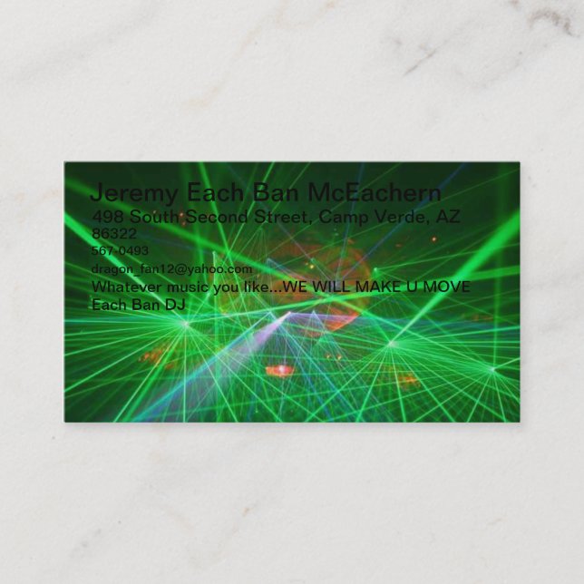 Dj Card (Front)
