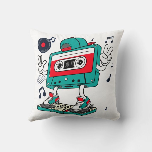 DJ cassette tape Cushion (Back)