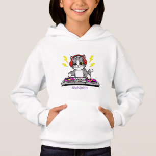 DJ Cat Cartoon – Cool Music Lover Illustration