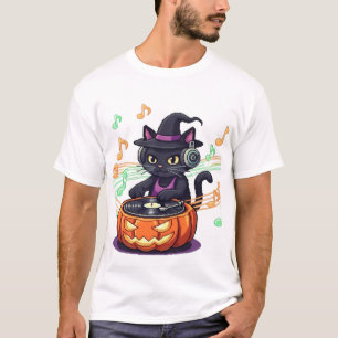 Dj cat halloween Oversized T-Shirt