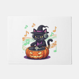 Dj cat halloween Oversized T-Shirt Doormat