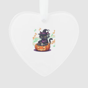 Dj cat halloween Oversized T-Shirt Ornament