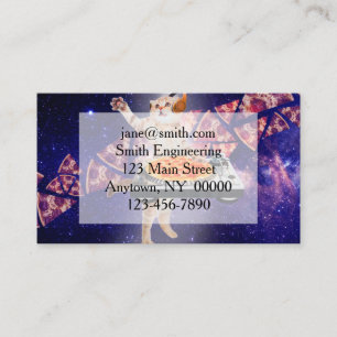 DJ Cat Turntable Mixer Business Card