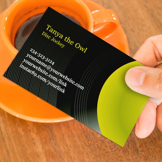 DJ CD Background Business Card (Creator Uploaded)