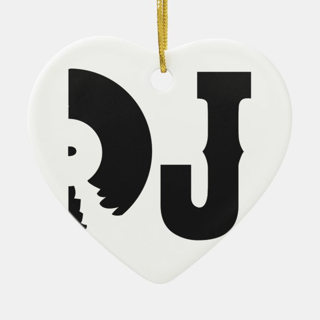 dj ceramic ornament (Front)