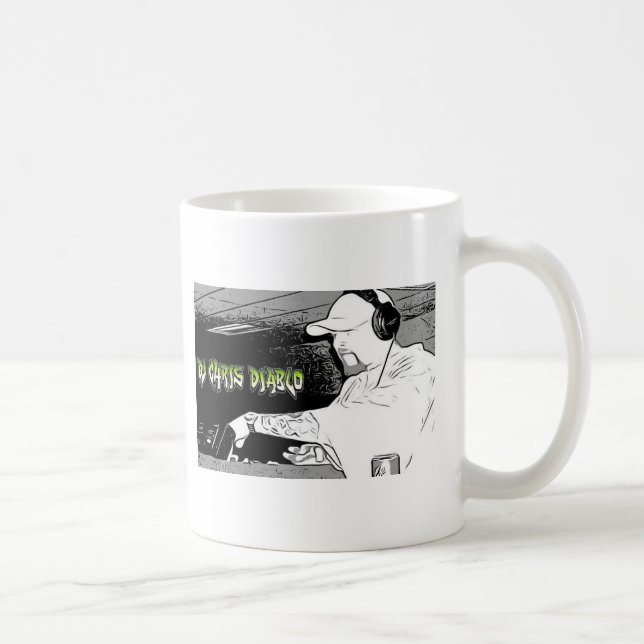 DJ CHRIS DIABLO - DJ LOGO 4 COFFEE MUG (Right)