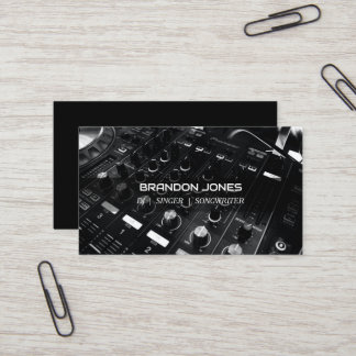 DJ Console Custom Professional Business Card