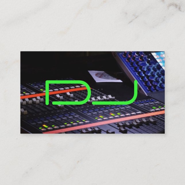 DJ  cool Business Card (Front)