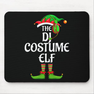 Dj Costume Elf Matching Family Group Christmas Par Mouse Pad