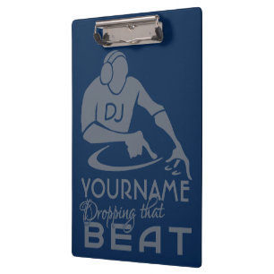 DJ custom colour & monogram clipboard