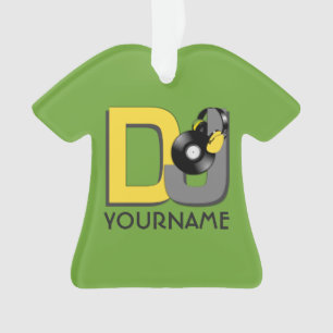 DJ custom colour & monogram ornament