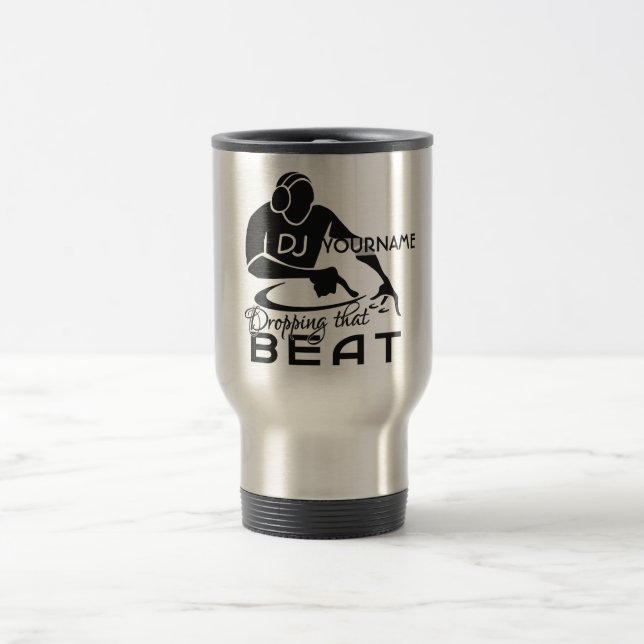 DJ custom mug - choose style & colour (Center)