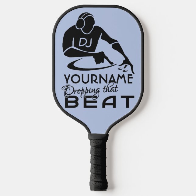 DJ custom name & colour Pickleball Paddle (Front)