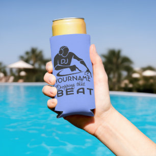 DJ custom name & colour Seltzer Can Cooler