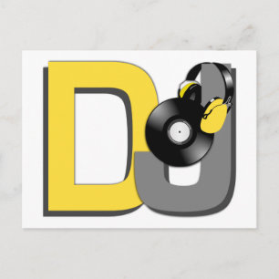 DJ custom postcard