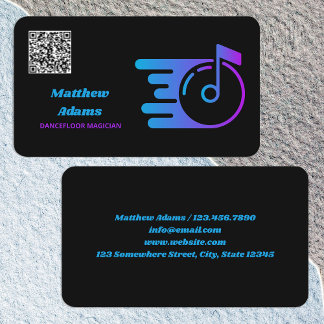 DJ Custom QR Code Business Card