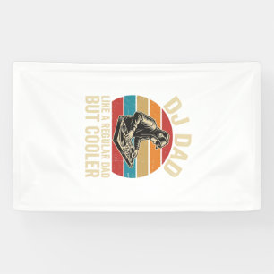 DJ Dad But Cooler Vintage Sunset Vector Design_1 Banner