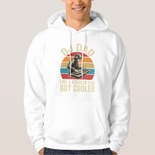 DJ Dad But Cooler Vintage Sunset Vector Design_1 Hoodie