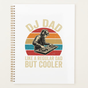 DJ Dad But Cooler Vintage Sunset Vector Design_1 Planner