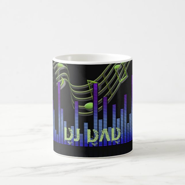 DJ DAD - Father's Day gift Personalised Coffee Mug (Center)