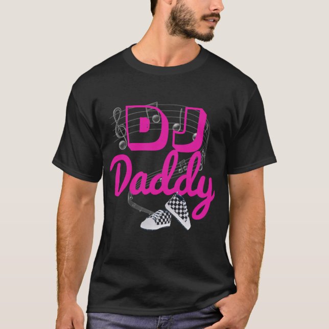 DJ Daddy It's a Girl Hip Hop Baby Shower Shirt (Front)