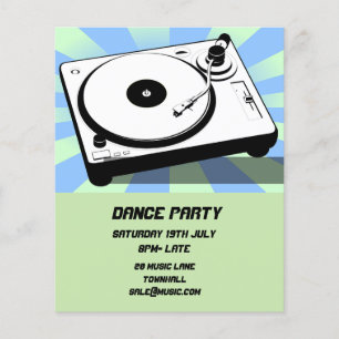 DJ Dance Party Nightclub disco Flyer