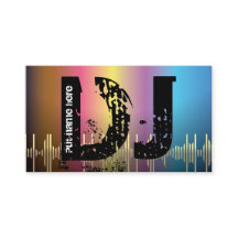 DJ Disc jockey business cards
