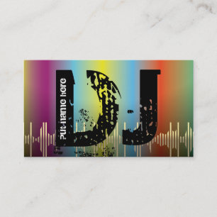 DJ Disc jockey business cards