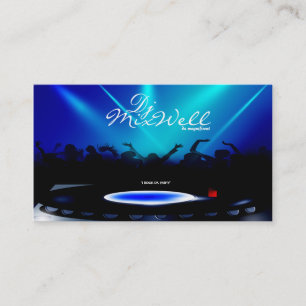 DJ Disc Jockey Club Party Business Card