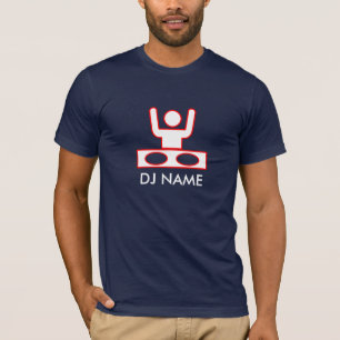 DJ Disc jockey deejay customisable editable name T-Shirt