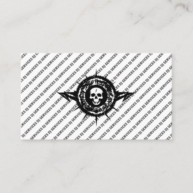 DJ Disc Jockey Services Dance Party Music Mixer Business Card (Front)