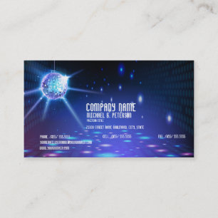DJ Disco Dance Party Look Business Card