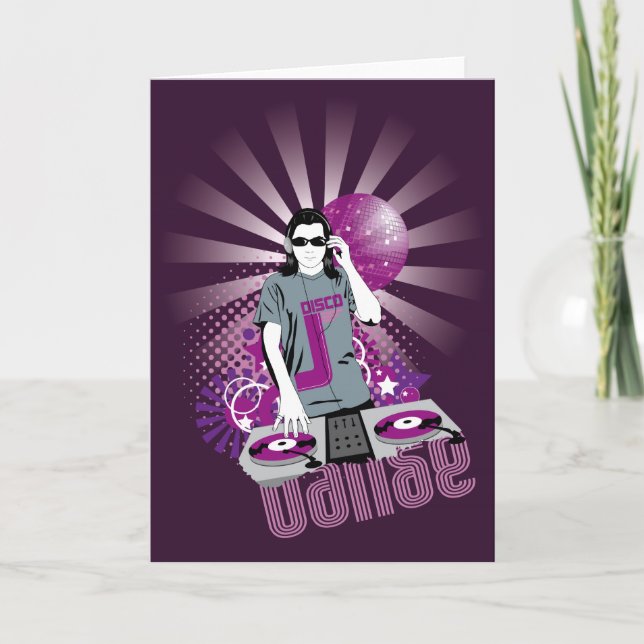 Dj disco - Greeting card (Front)