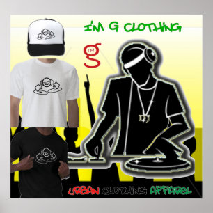 DJ Disk Jockey Poster from I'm G Clothing