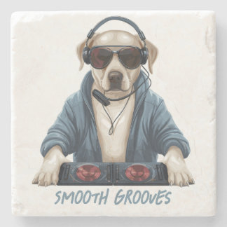 DJ Doggo Stone Coaster