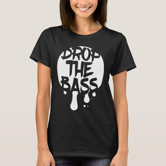 Dj - Dubstep Rave Shirt Riddim Drop The Bass Edm J (Front)