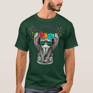 Dj Elephant With Headphones And Sunglasses T-Shirt