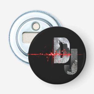 DJ. Feel the music T-Shirt Keychain Bottle Opener