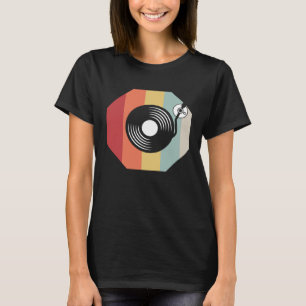 DJ  for Mens Graphic Techno Discjockey Disc Jockey T-Shirt