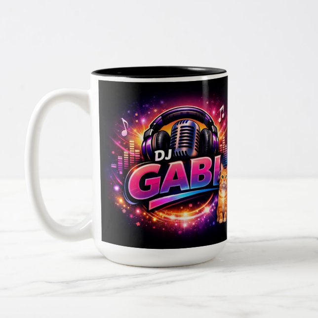 DJ GABI 2 Two-Tone COFFEE MUG (Left)