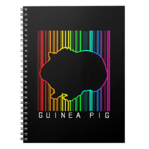 DJ Guinea Pig Techno Edm Animal Rave Star Rainbow Notebook