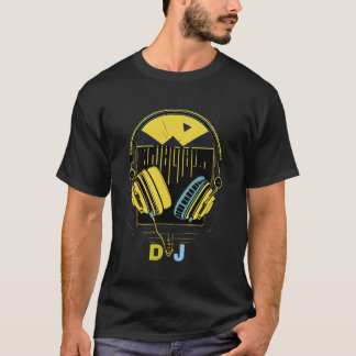 DJ Headphones Retro DJ T-Shirt