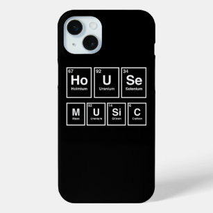 Dj House Music Relaxing Electronic Periodic Table  iPhone 15 Mini Case