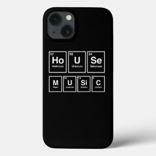 Dj House Music Relaxing Electronic Periodic Table  iPhone 13 Case