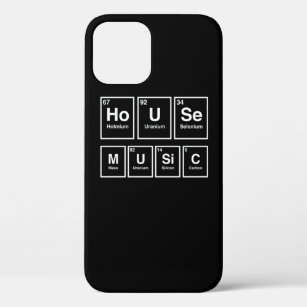 Dj House Music Relaxing Electronic Periodic Table  iPhone 12 Case