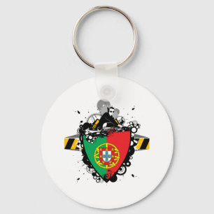 DJ in Portugal Key Ring
