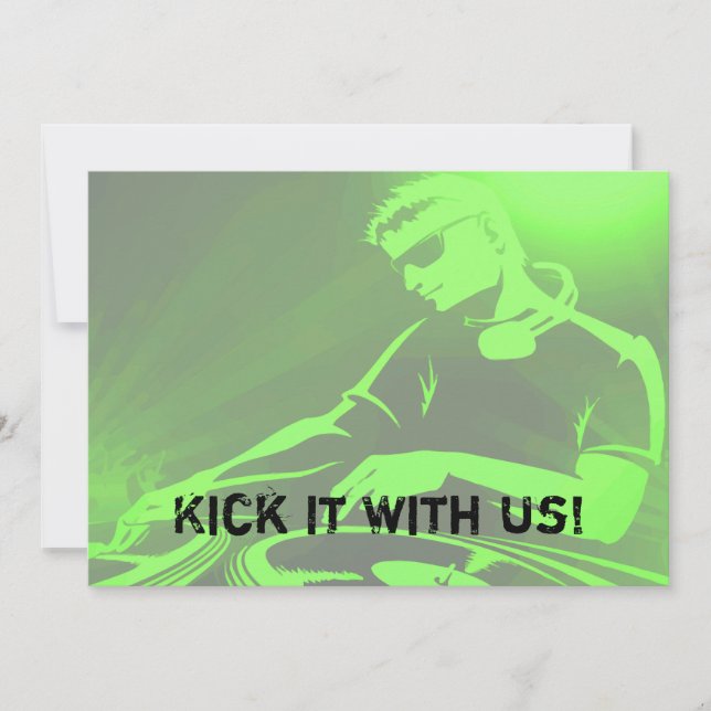 DJ Jam Set Invitation (Front)