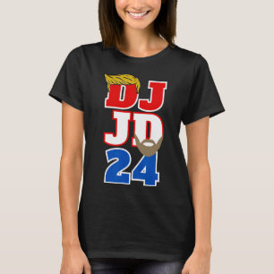 Dj Jd 24 Trump Hair Vance Beard 2024 Republican Me T-Shirt