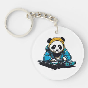 DJ Kawaii Panda Key Ring